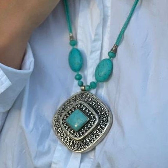 Authentic Turkmen Ethnic Necklace - Vintage Style… - image 6