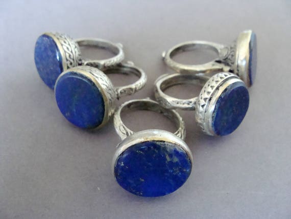 Afghani vintage lapis lazuli ring, Antique berber… - image 4