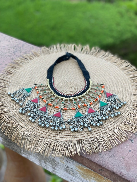 Vintage Afghan pendants necklace - image 9