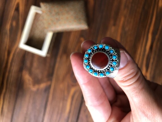 Vintage Berber carnelian ring, tribal ring heap, … - image 7