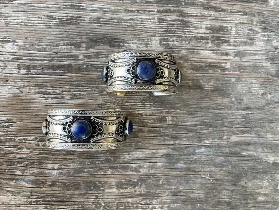 Silver Gilat Handmade Afghan Belt with Lapis Lazuli – AA-B-3 main image 1