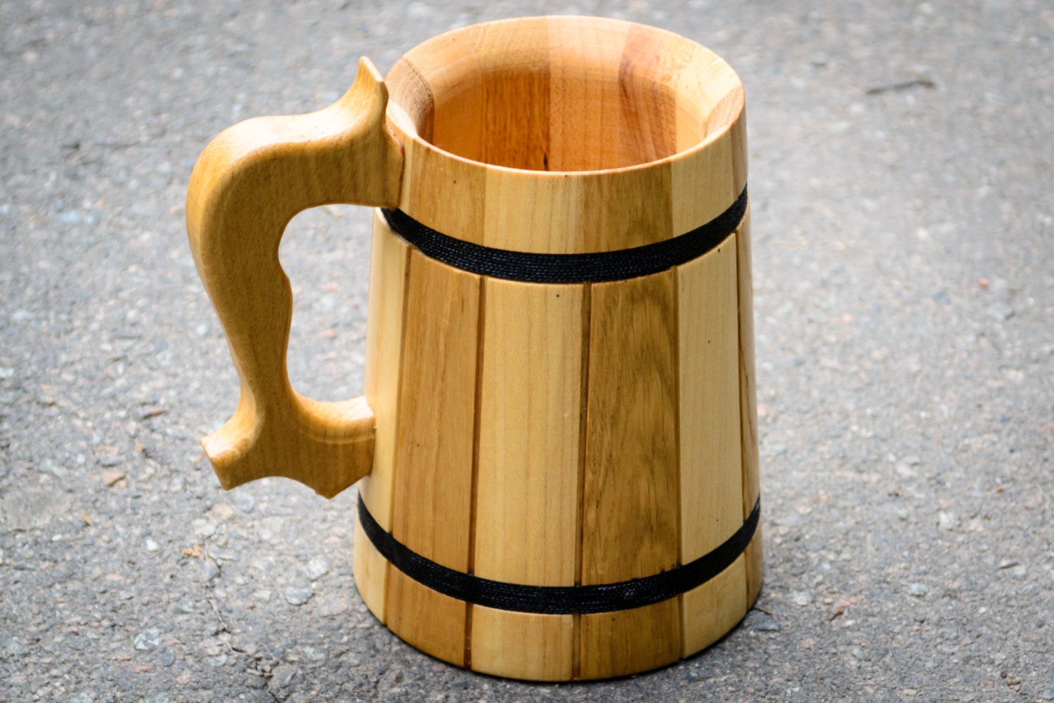 Handmade wooden beer mug wood mug handmade beer mug Etsy