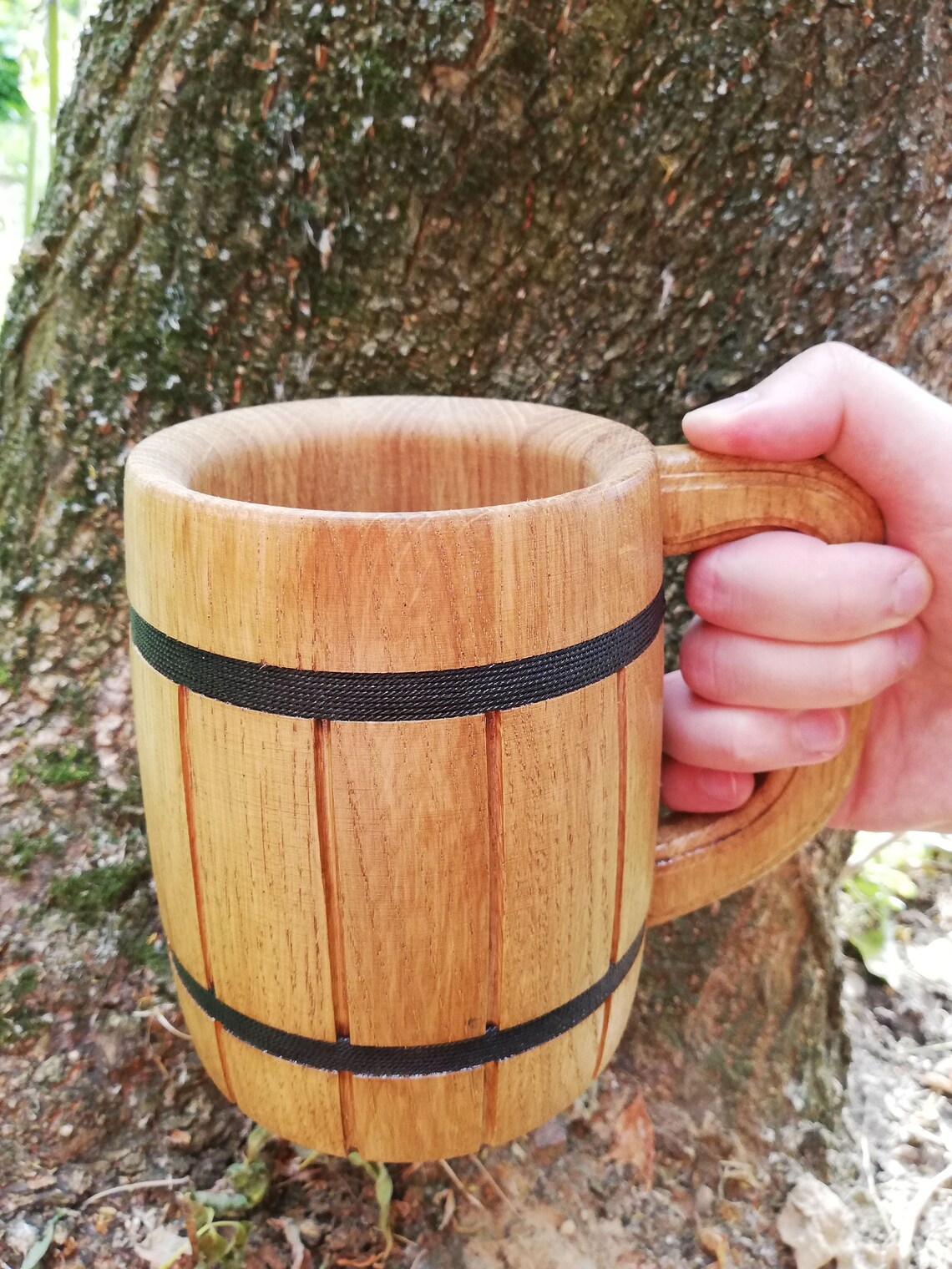 Sale Wooden Large Beer Mug Handmade personalized Tankard Etsy