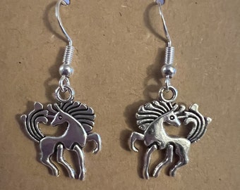Pendientes de unicornio feliz