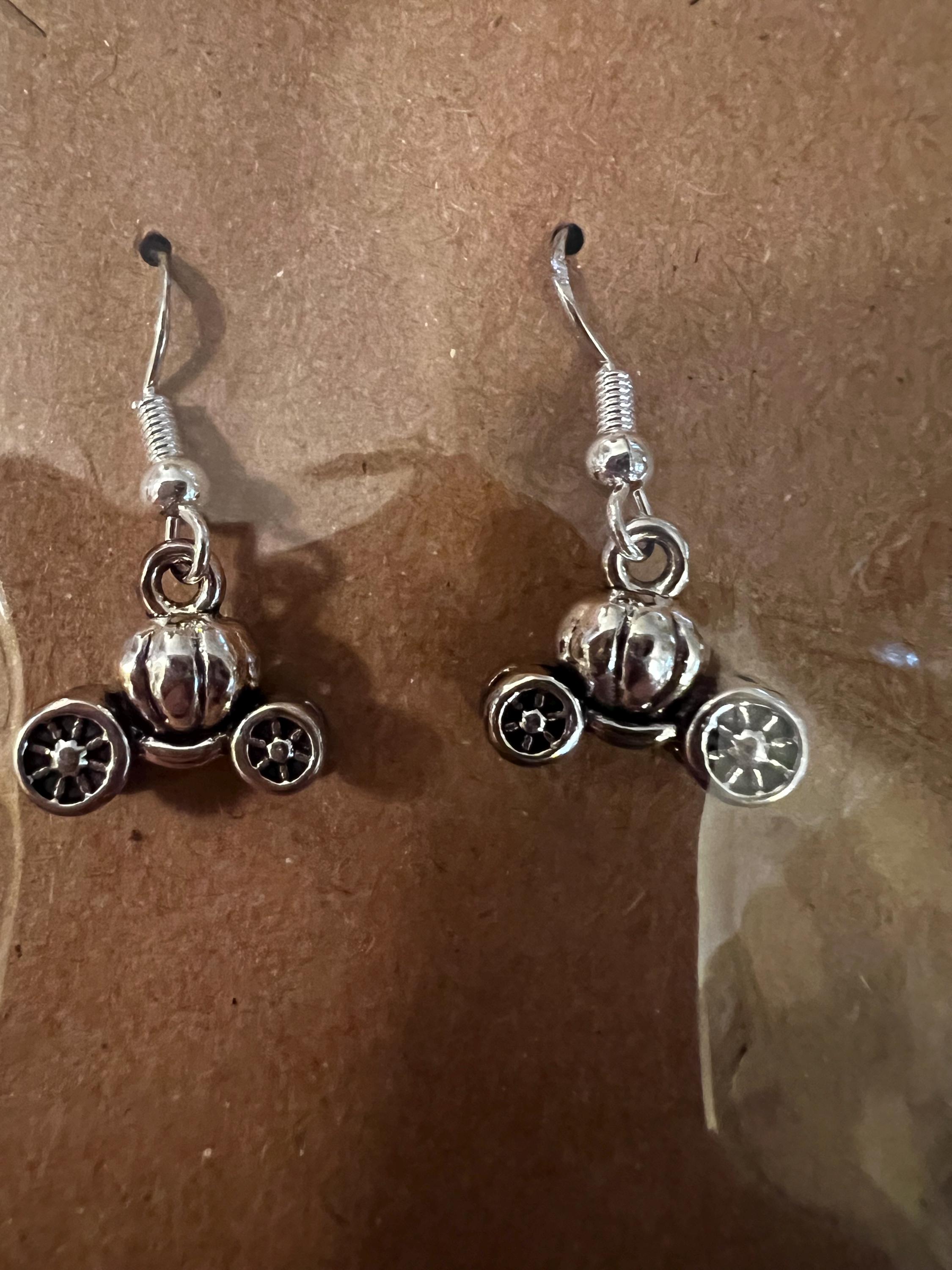 Boucles D'Oreilles Miniblings Croissant Rayé Pâtisserie Petit Déjeuner