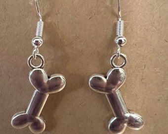 Large Dog Bone earrings