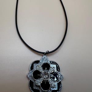 Black Brooch necklace