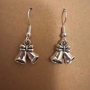 Small silver bells earrings