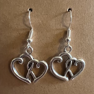 Boucles d&#39;oreilles double coeur