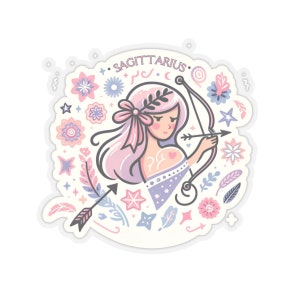 Sticker Flirterige Boogschutter - Bold Archer-sticker voor laptops, auto's | Perfect sterrenbeeldcadeau voor Boogschutter