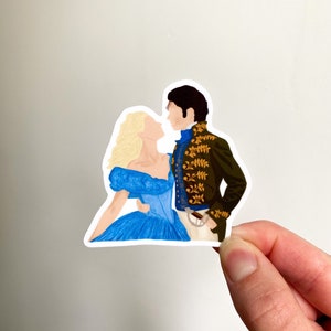 Ella and Kit Sticker, Gift Ideas, Handmade, Waterproof Sticker, Cinderella Sticker, Princess, Princess Sticker