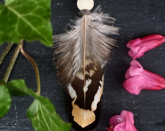 Demeter Goddess Earrings - Genuine Reeves Pheasant Feather Earrings - SINGLES
