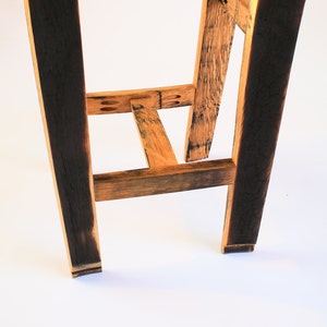 Hand crafted Oak, Scotch Whisky barrel stave bar/kitchen stool image 5