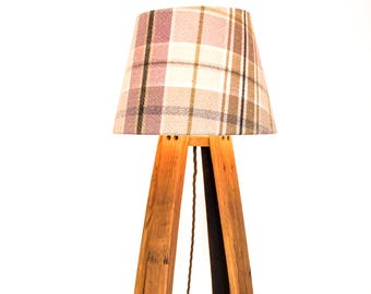 Hand Crafted, Made to Order Oak, Scotch Whisky Barrel Floor Lamp