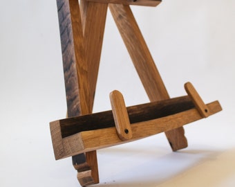 Handgefertigter Scotch Oak Whisky Barrel Dave Tablet / Rezeptbuchständer