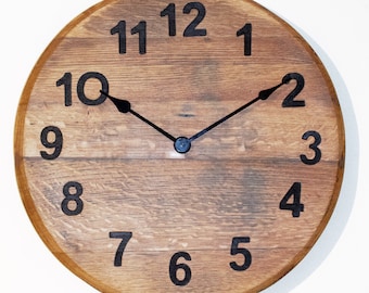 ウイスキー樽壁掛け時計、彼へのプレゼント、ウイスキー、ジョニー