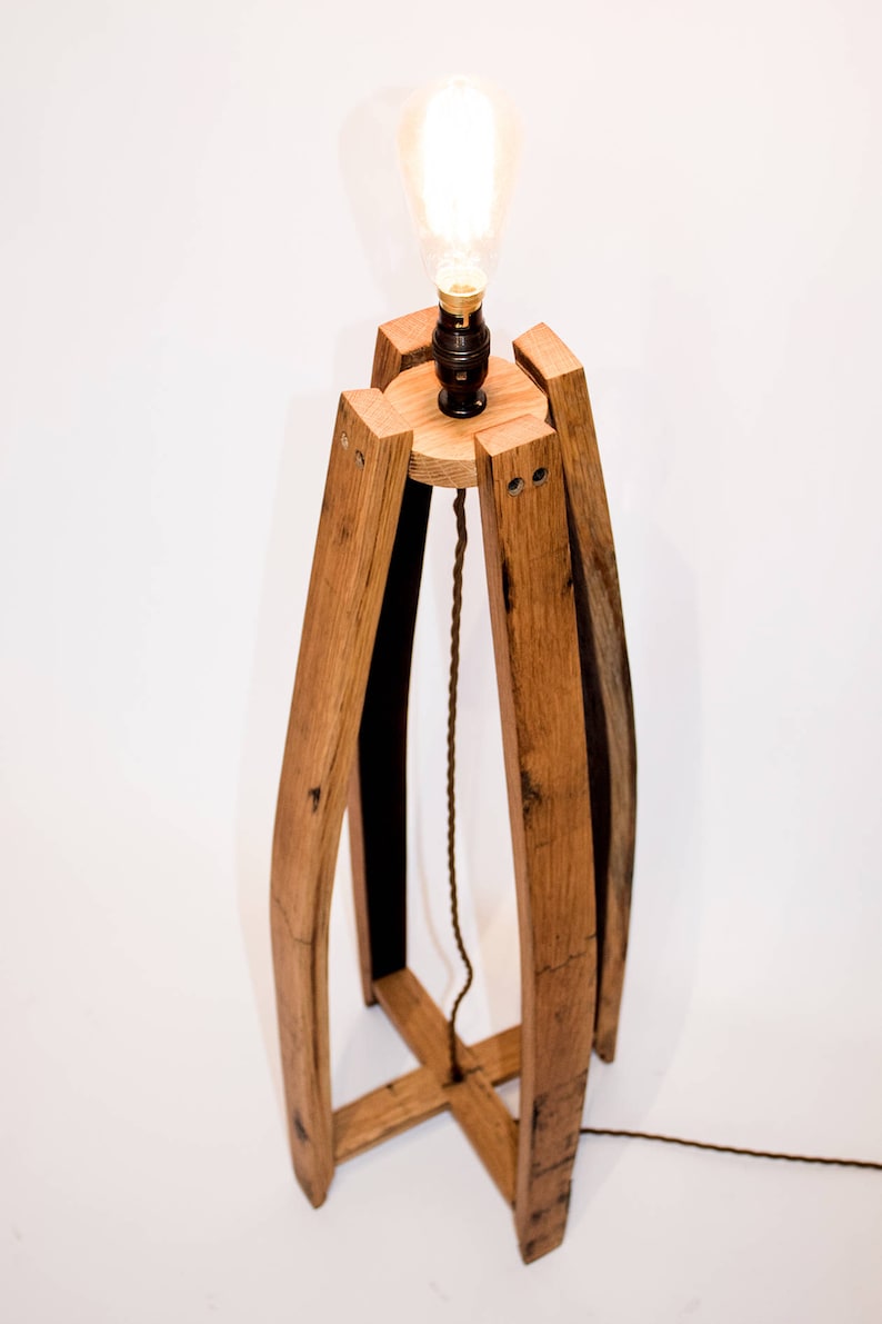 Oak Scotch Whisky Barrel Floor Lamp