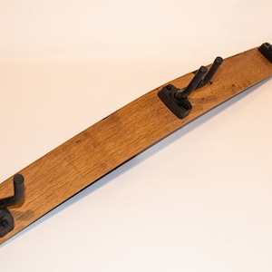 Hand crafted Oak, Scotch Whisky Barrel Full Stave Triple Guitar Wall Hanger/Rack