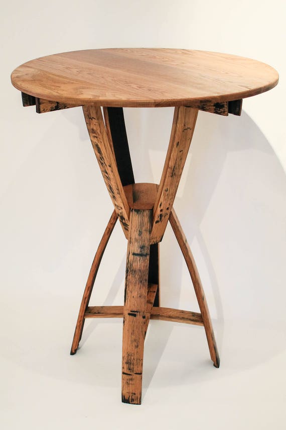 Oak Whisky barrel hour glass pub/outdoor table Etsy