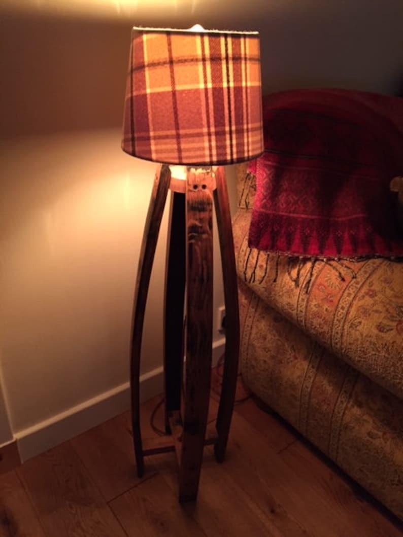 Oak Scotch Whisky Barrel Floor Lamp