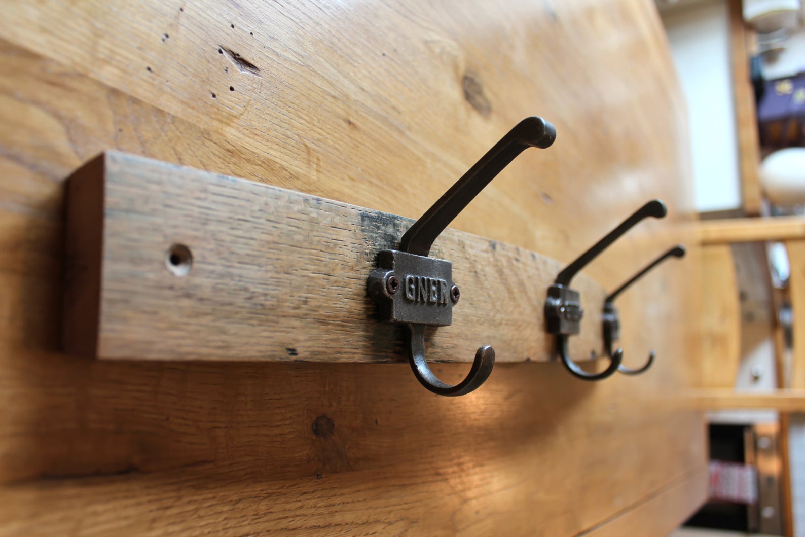 Hand Crafted Scotch Whisky Barrel Coat Hook Rack Made With Etsy UK