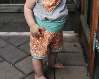 Beachy Keen Retro shorts ~ tallas 0mo - 5/6T ~ pantalones cortos para bebés ~ pantalones cortos para niños pequeños ~ shorties ~ pantalones para bebés ~ pantalones para bebés niñas ~ ropa para bebés