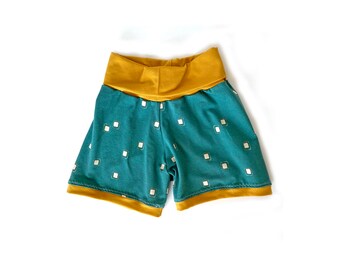 Be Square Retro shorts ~ sizes 0mo - 5/6T ~ baby shorts ~ toddler shorts ~ shorties ~ baby boy pants ~ baby girl pants ~ baby clothing