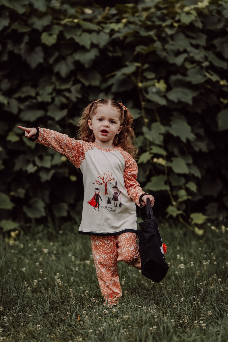 Spooky Squad Shirt-Long Sleeve // gender neutral shirt // Halloween shirt // baby shirt // toddler shirt image 2