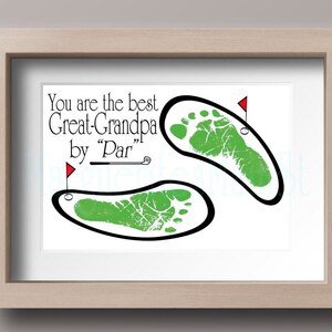 DIY Für Groß-Opa von Kindern - Vatertagsgeschenk - Sofort Download Geburtstag / Vatertag Druckbar - Handdruck Kunst