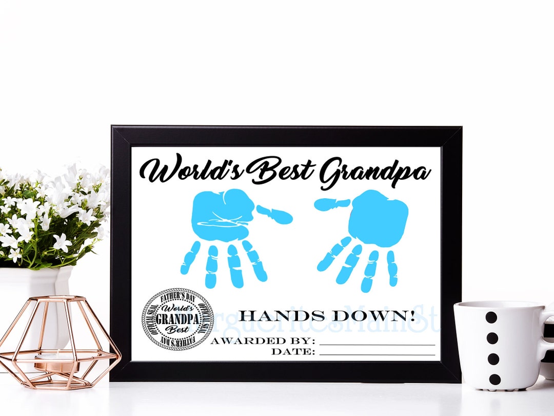 World's Best Grandpa Award DIY Keepsake for Dad From Etsy