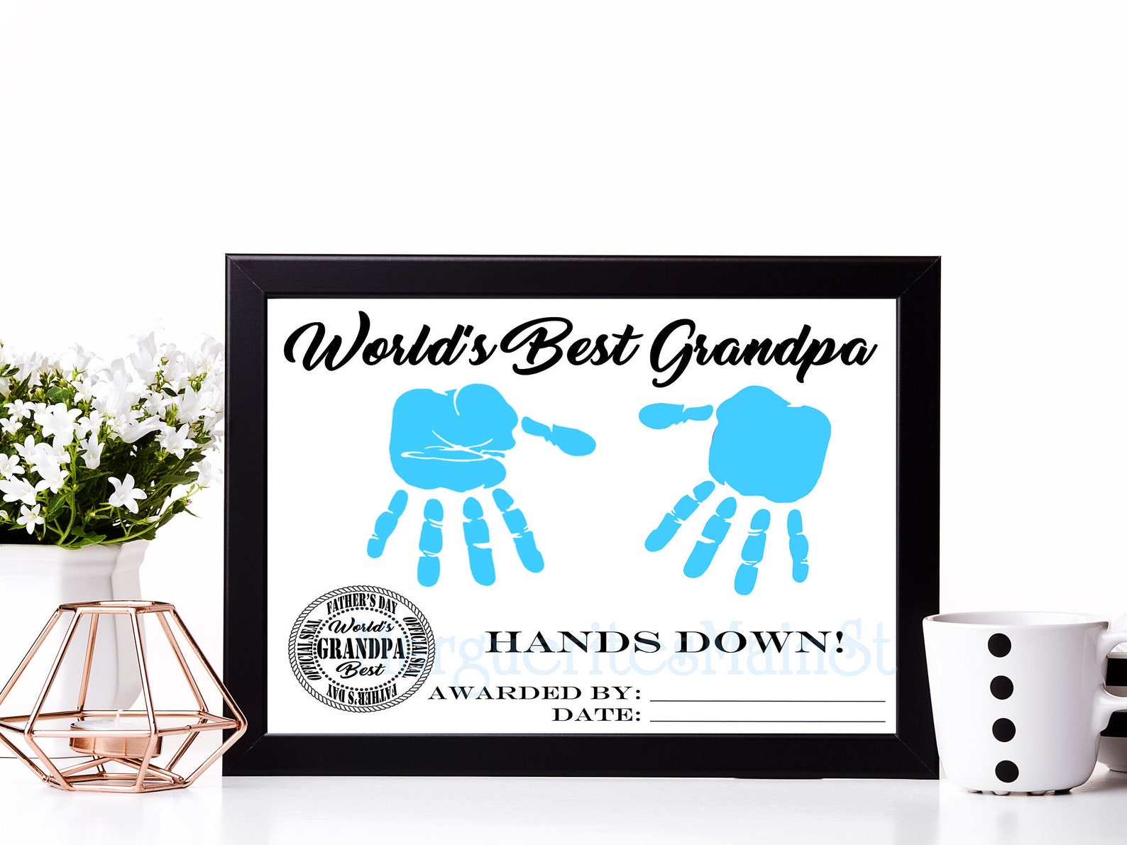World's Best Grandpa Award DIY Keepsake for Dad From Etsy