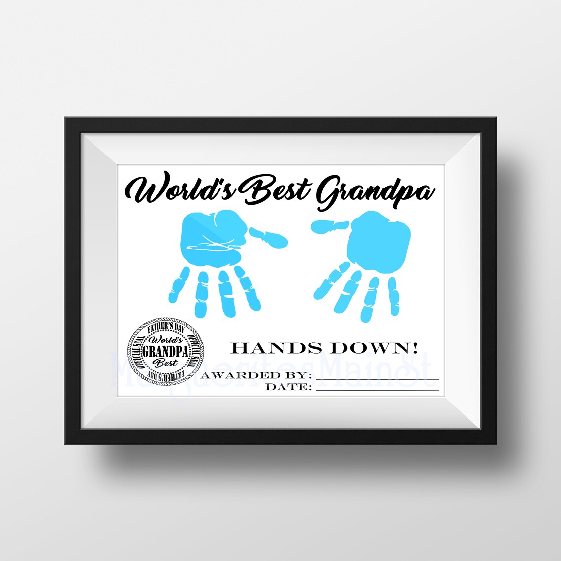 World's Best Grandpa Award DIY Keepsake for Dad From Etsy