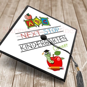 Personalized Graduation Cap Topper - Download Printable - Custom Kids Pre-K Graduation - Kindergarten Moving Up