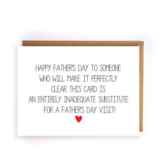 Items similar to fathers day visit card funny, Unique fathers's day ...