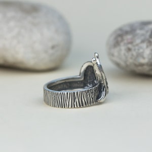 Snail silver ring, Oringo meaningful jewelry, Sterling silver, made in Ukraine image 4