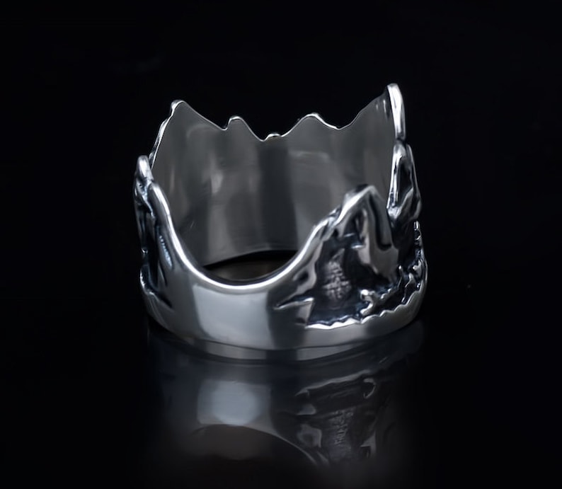 J Tolkien The Lord of the Rings inspired ring Oringo book lover jewelry Sterling silver handmade R R