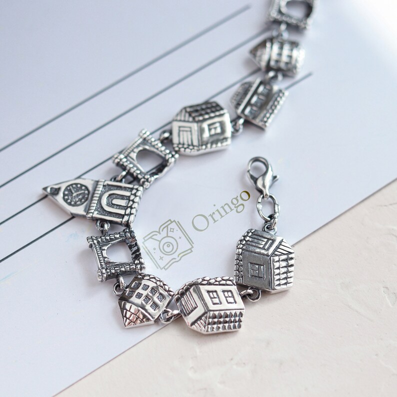 Old Town bracelet, Sterling silver, Oringo meaningful jewelry, made in Ukraine image 3