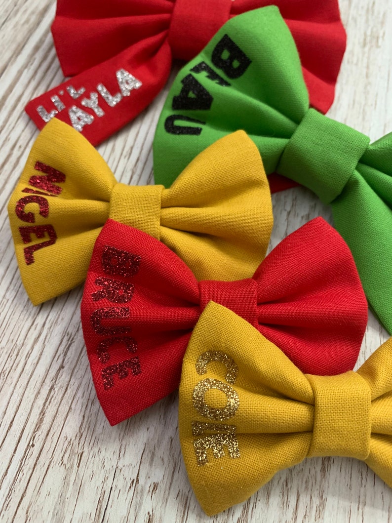 Personalised dog bow tie, dog bow, dog bow tie, initial dog bow, initial dog bow tie, collar bow, pet bow tie, image 5