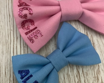 Personalised dog bow tie, dog bow, dog bow tie, initial dog bow, initial dog bow tie, collar bow, pet bow tie,