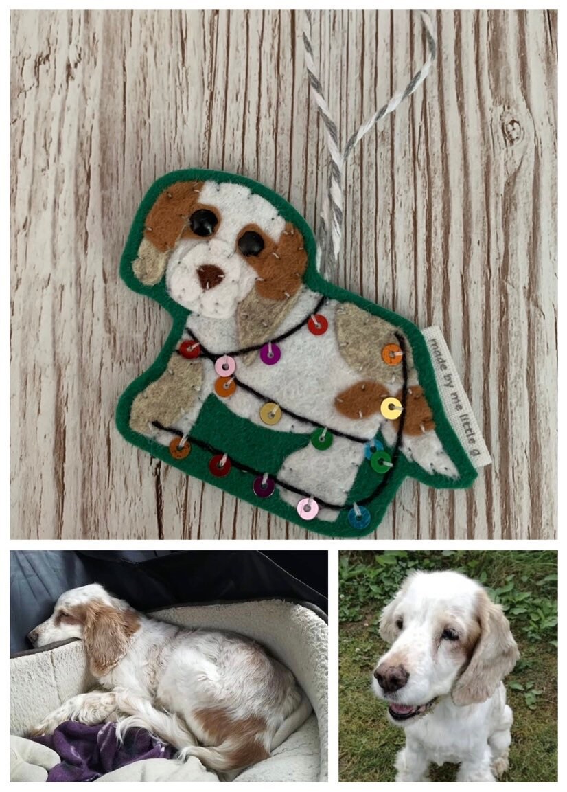Personalised Dog Christmas tree decoration dog Christmas Etsy