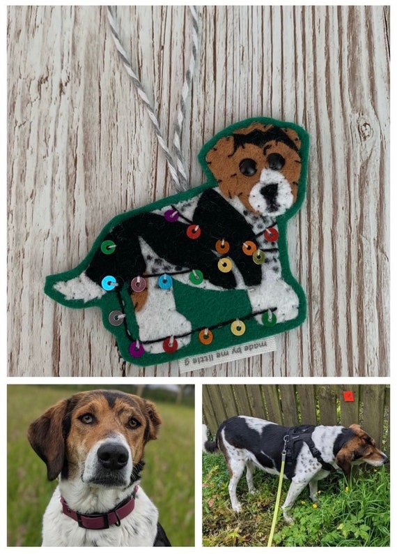 Personalised Dog Christmas Tree Decoration Dog Christmas Etsy UK