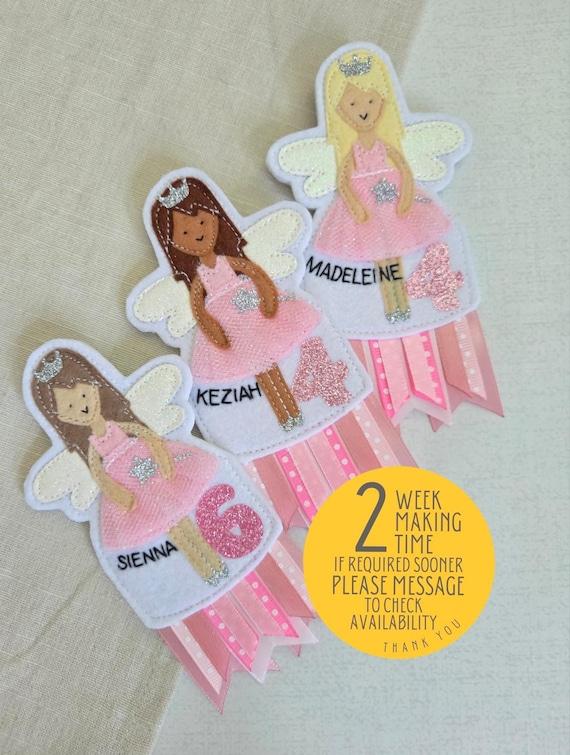 Personalised Fairy Birthday Badge