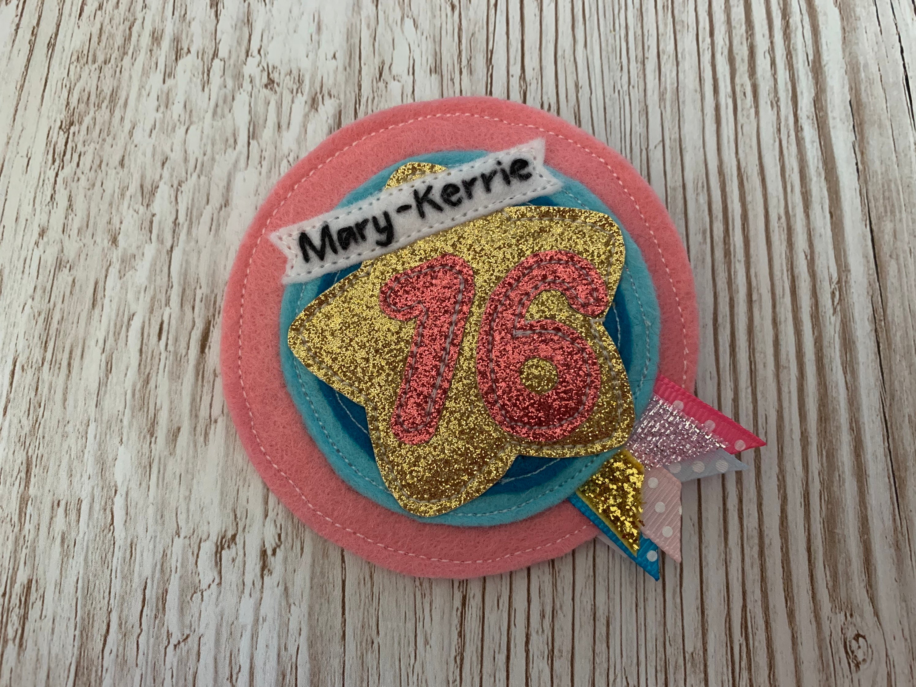 Custom Personalised Age Birthday Badge Rosette Birthday - Etsy UK