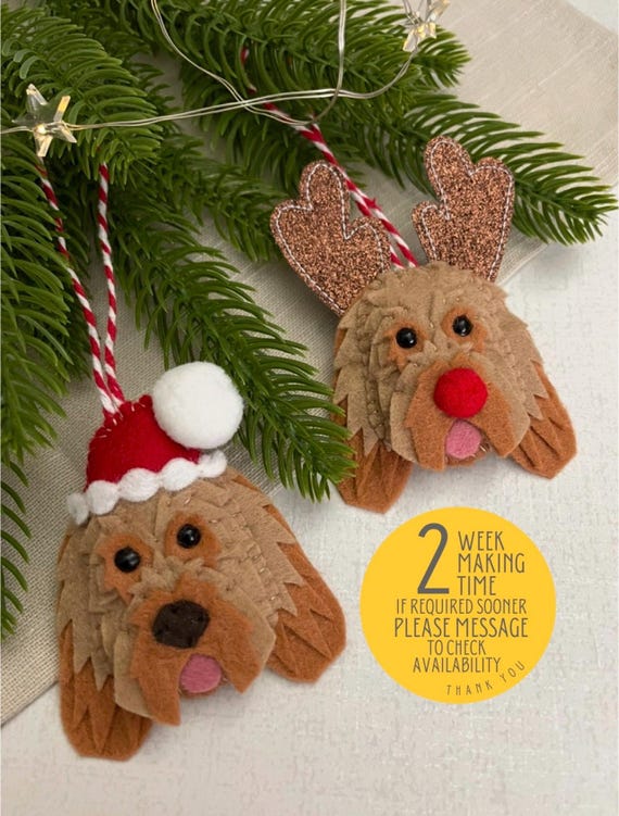 Personalised Pet Christmas Ornament: Handmade Dog/Cat Decoration