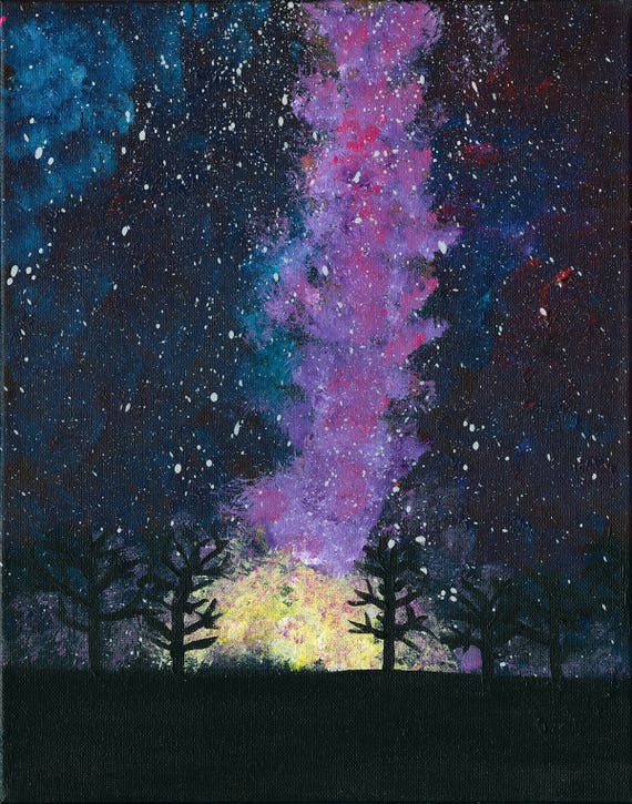 Imprimible Via Lactea Digital Descargar Arte Celestial Arte Etsy