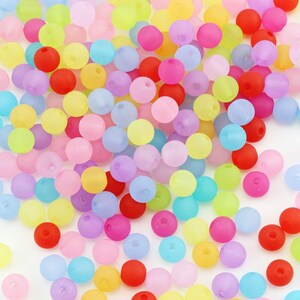Matglaskralen Diverse kleuren 6 mm regenboogkralen bulkkralenset 50 stuks