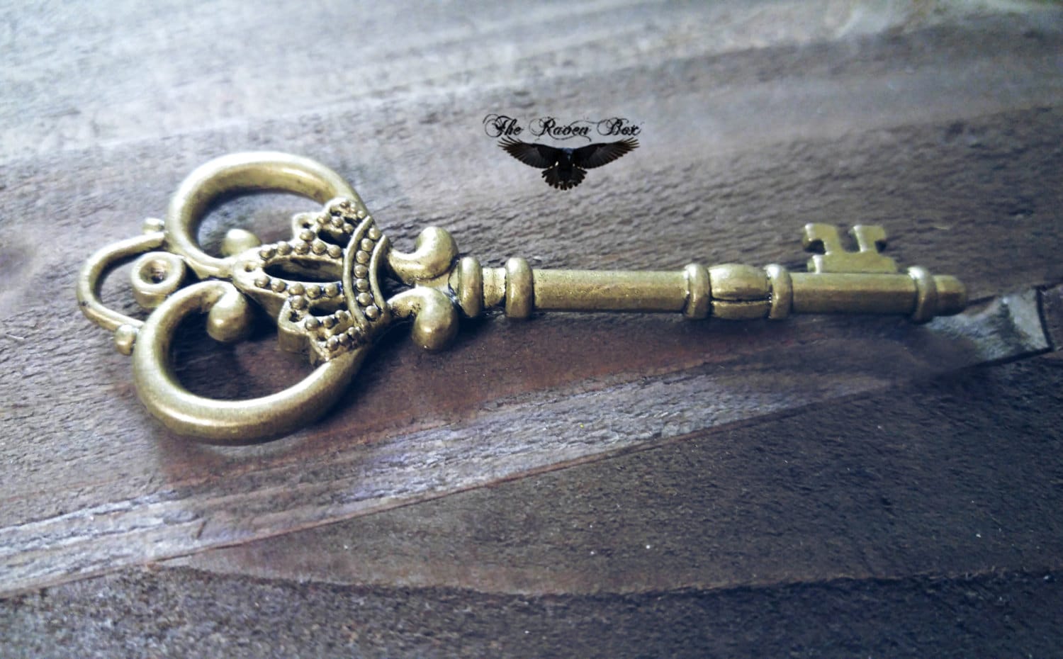 Large Skeleton Key Antiqued Bronze Thick Skeleton Key Ornate Wedding ...