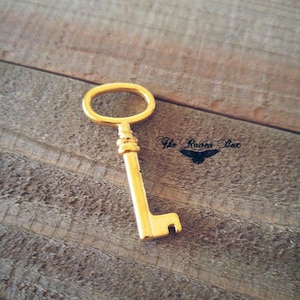 Wisiorek Szkieletowy Klucz Złoty Klucz Charm Steampunkowy Klucz Złoty Klucz Charms Barrel Key Charms Na Sztukę Hurtowy Szkieletowy Klucz 41 mm