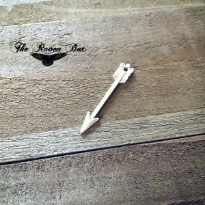 Arrow Pendant Antiqued Silver Arrow Charm Boho Arrow Steampunk Arrow 1 piece 29mm/1.14&quot; Archery Bow Arrow Dangle Pendant 3pcs