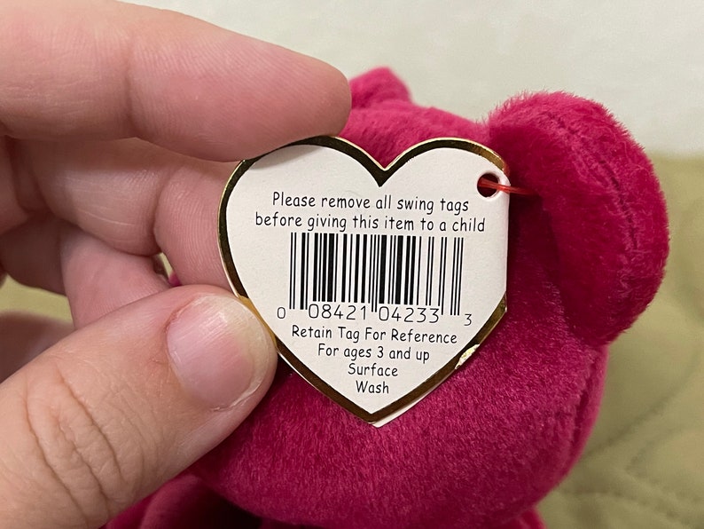 Valentina Beanie Baby With Tag Errors Etsy